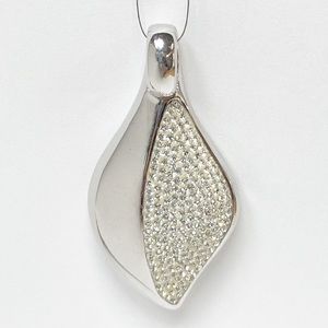 Sterling Silver Crystal Embellished Pendant
